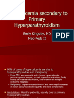 Hypercalcemia Secondary To Primary Hyperparathyroidism