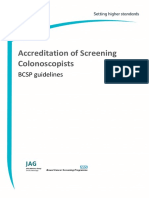 BCSP Guidelines - Accreditation of Screening Colonoscopists V1.5