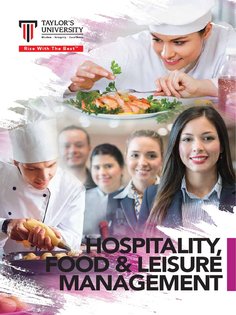 Taylors Hospitality Prospectus PDF Internship Job Hunting
