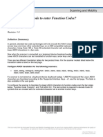 How To Use A Bar Code To Enter Function Codes?: Solution Summary