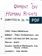 Assignment On Human Rights (Mukul Pratap Singh-20491)