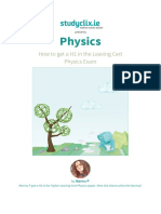 Physics: How To Get A H1 in The Leaving Cert Physics Exam