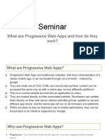 Seminar: What Are Progressive Web Apps and How Do They Work?