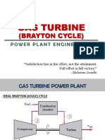 Gas Turbine Power Cycle Presentation PDF