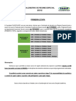 Calendário Regime Especial 2021.2