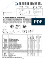 Control Panel: Program Selection and Starting Machine