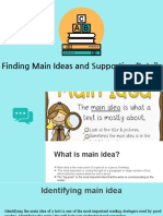 Finding Main Ideas and Supporting Details
