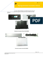 Reprogrammation Ecomaster Clima II: Objet