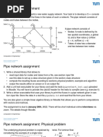 Pipe Network Assignment: Computation in Engineering I