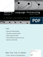 Natural Language Processing: Practical 1