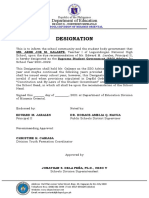 Designation: Department of Education