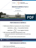 Performance Metrics Part-2: Dr. Gaurav Dixit