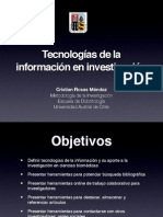 Clase Tecnologías de La Informacion en Investigación