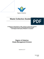 Waste Collection Guidelines: Region of Waterloo Waste Management Division