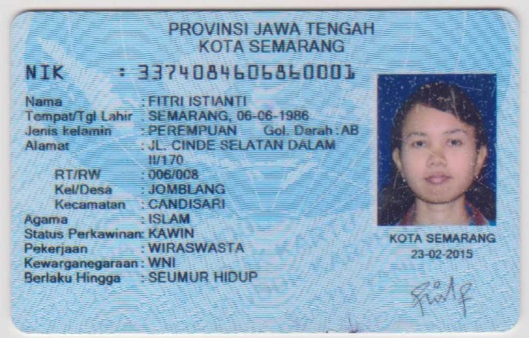 KTP Asli Fitri 2019 | PDF