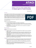 Atagi Recommendations On Pfizer Covid 19 Vaccine Use in Children Aged 5 To 11 Years