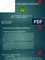 Lingkungan Dan Lembaga Pendidikan