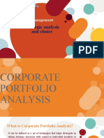 Corporate Portfolio Analysis