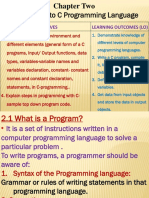 Chapter 2-Introduction To C Programming Language