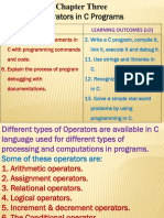 Operators and Expressions in C Language