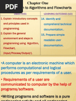 Chapter 1-Introduction To Algorithms and Flowchart