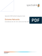 Extreme Networks: Spectralink VIEW Certified Configuration Guide