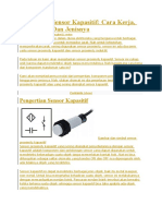 Pertemuan 2. Sensor Kapasitif