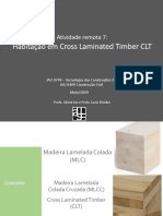 Atividade Remota Cross Laminated Timber 07maio20