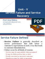 Service Complaints & Recovery U5