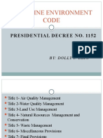 Philippine Environment Code: Presidential Decree No. 1152