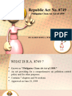 Republic Act No. 8749: Philippine Clean Air Act of 1999