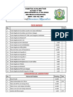 Farmácia Alto-Molocue Medical List 