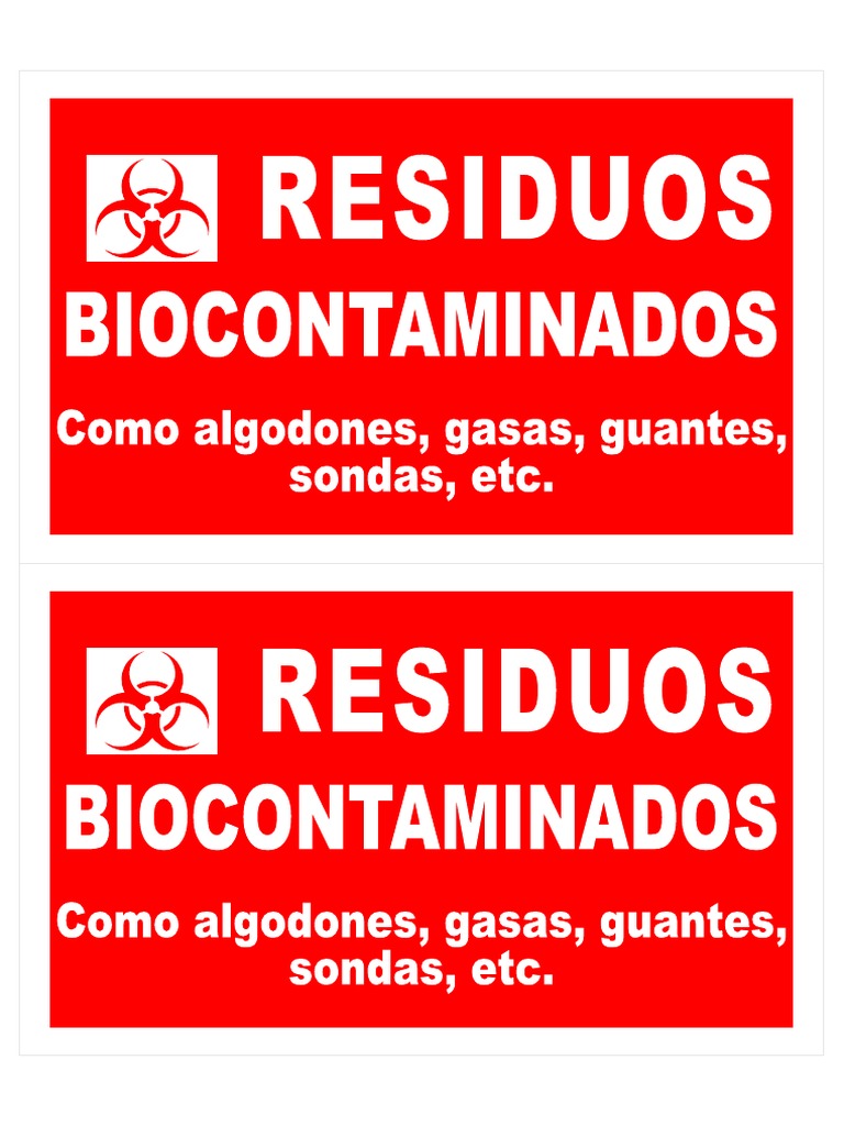 Señaletica Disposición de Residuos | PDF