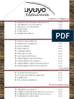 Menu 2011 - El Tuyuyo Restaurante