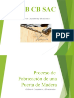 Proceso de Fabricacion de Puerta de Madera