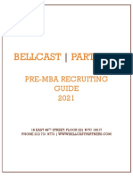 BellCast Pre-MBA Recruiting Guide - 2021