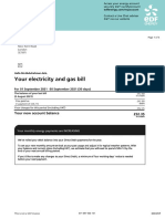 Your Electricity and Gas Bill: Your New Account Balance 52.35