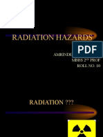 Radiation Hazards: Amrinder Singh Rana Mbbs 2 Prof Roll No. 10