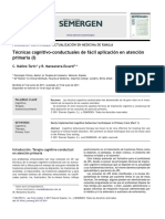 Técnicascognitivo Conductualesdefácilaplicaciónenatenciónprimaria(I)