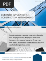 Computer Applications in Construction Management