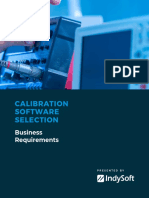 Calibration Software Selection Business Requirements