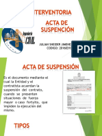 Acta de Suspension