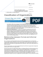 Classification of Organizations: Dream Big, Join IIHM
