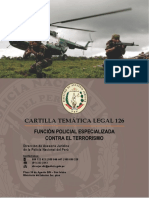 Cartilla 126 - Función Policial Especializada Contra El Terrorismo