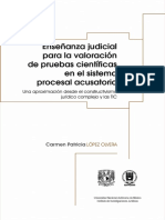 Enseñanza Judicial para La Valoración de Pruebas Científicas en El Sistema Procesal Acusatorio.