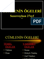 Cümleni̇n Ögeleri̇