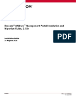 Brocade Sannav Management Portal Installation and Migration Guide, 2.1.0X