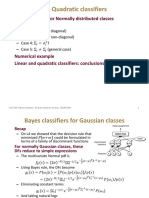 L5: Quadratic Classifiers: Bayes Classifiers For Normally Distributed Classes