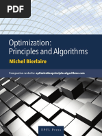 Op Tim Ization Principles Algorithms 2018