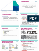 Chapter Synopsis: BMM3643 Manufacturing Processes